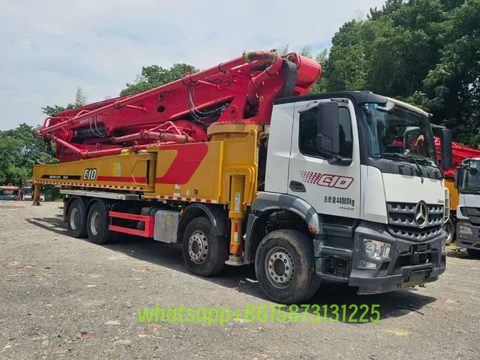 Pompe SANY 62 m · 2021 · châssis Mercedes-Benz, Automatic Gearbox