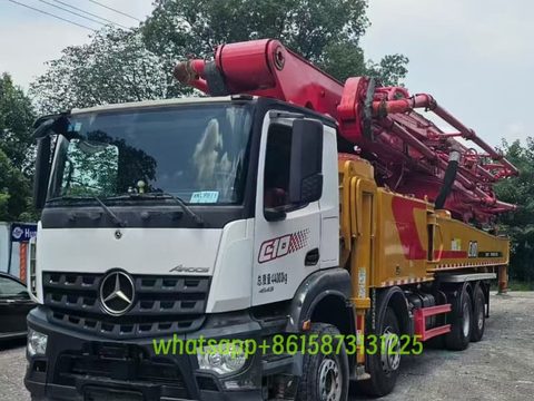 Pompe SANY 62 m · 2021 · châssis Mercedes-Benz, Automatic Gearbox