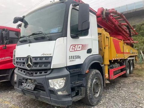 پمپ SANY ۵۲ متر · مدل ۲۰۲۰ (۱۳۹۹) · شاسی Mercedes-Benz
